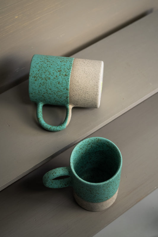 Rustic Handmade Ceramic Mug with handle